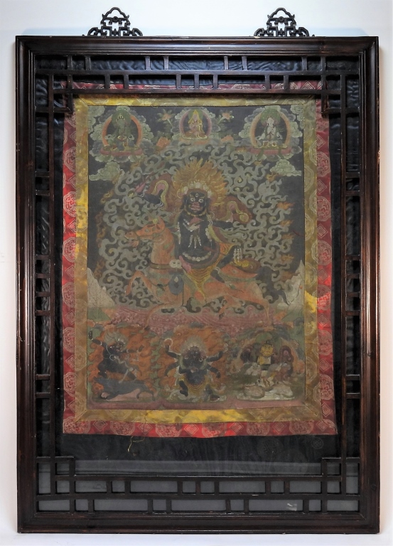 19-20C TIBETAN THANGKA PAINTED