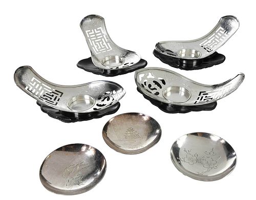 19 JAPANESE SILVER OBJECTS20th