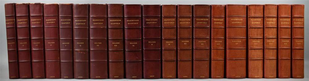 19 LEATHER BOUND VOLUMES OF THE