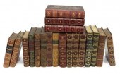 (19) LIBRARY SHELF BOOKS, LEAT