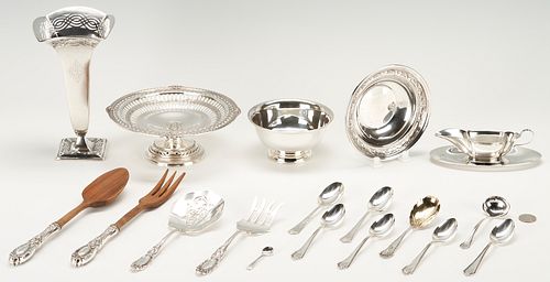 19 PCS. ASSORTED STERLING