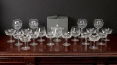 19 PIECE WATERFORD LISMORE GLA