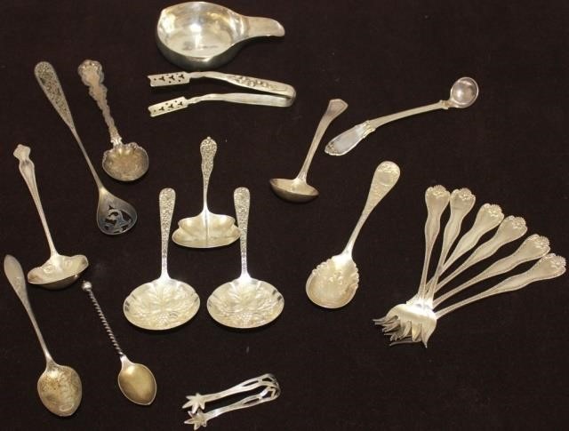 19 PIECES OF COIN AND STERLING