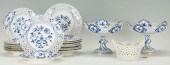 19 PIECES OF GERMAN PORCELAIN,