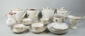 19 PIECES OF RED/ORANGE CHINES