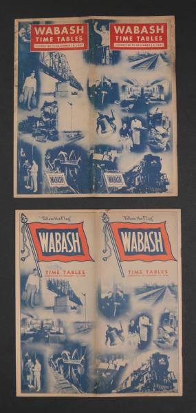 19 PIECES OF WABASH RAILROAD