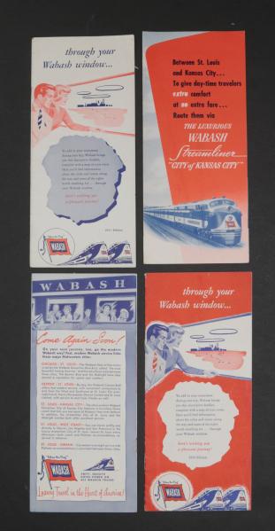 19 PIECES OF WABASH RAILROAD