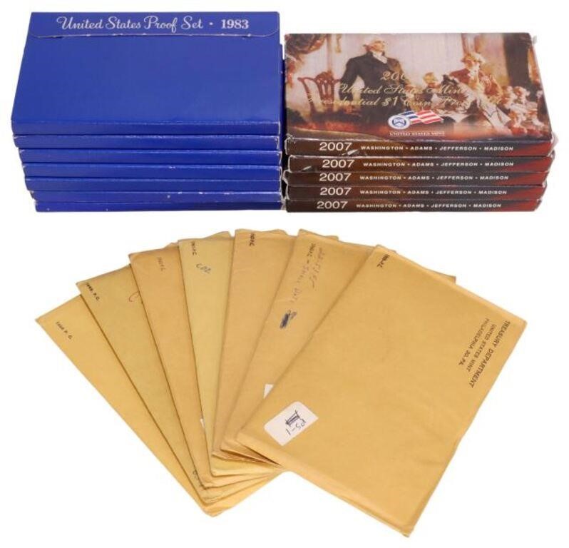 (19 SETS) US PROOF SETS(lot of 19