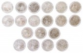 (19) US UNCIRC SILVER EAGLES &