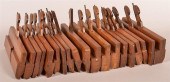 19 WOODEN BLOCK PLANES VARVILL