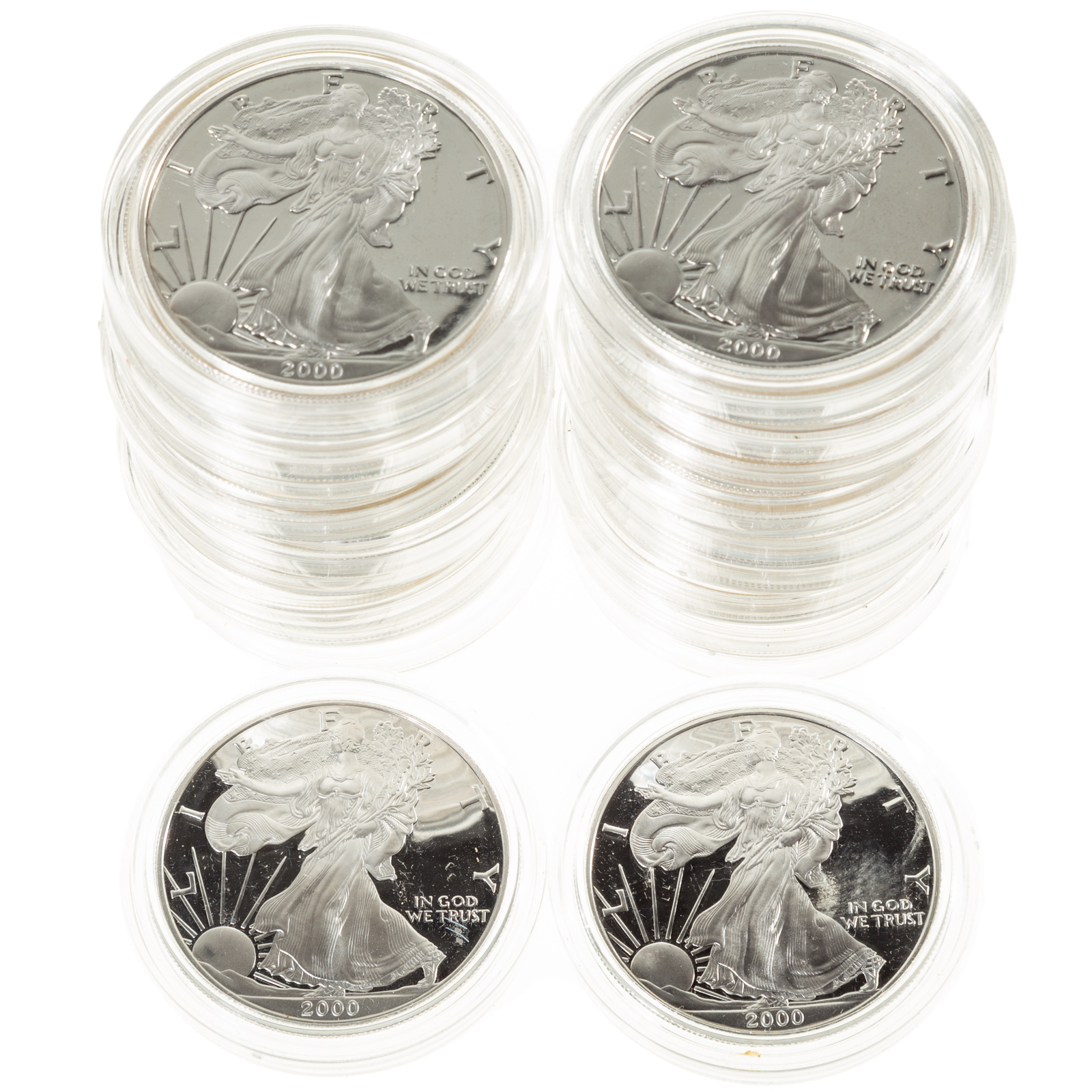 19 YEAR 2000 SILVER EAGLE PROOFS In