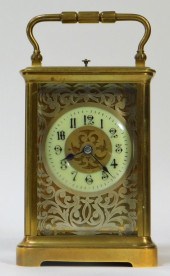 1900 FRENCH BRASS SILVERED REP