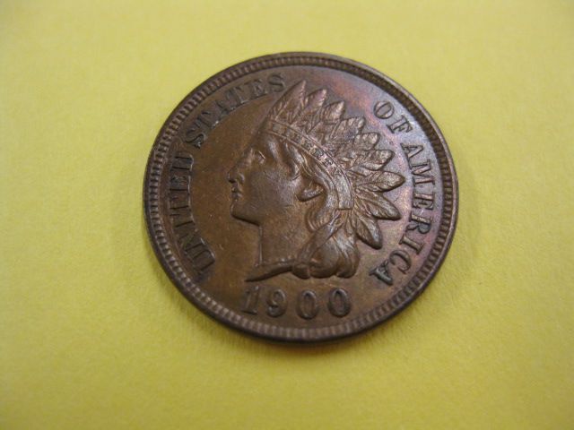 1900 U.S. Indain Head Cent A.U.