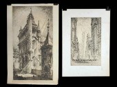 1900S ARCHITECTURAL ETCHINGS B