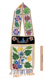 1900'S CHIPPEWA BEADED BANDOLI