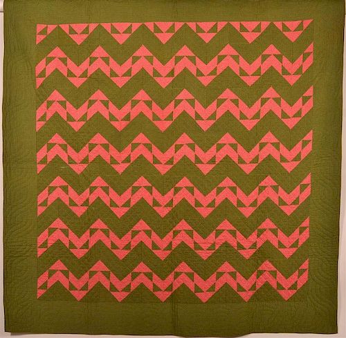 1900S GEOMETRIC ZIG ZAG PATTERN