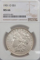 1901-O MORGAN SILVER DOLLAR, N