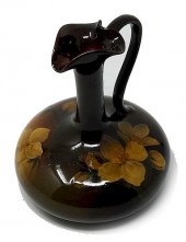 1901 ROOKWOOD FLORAL EWERRookw