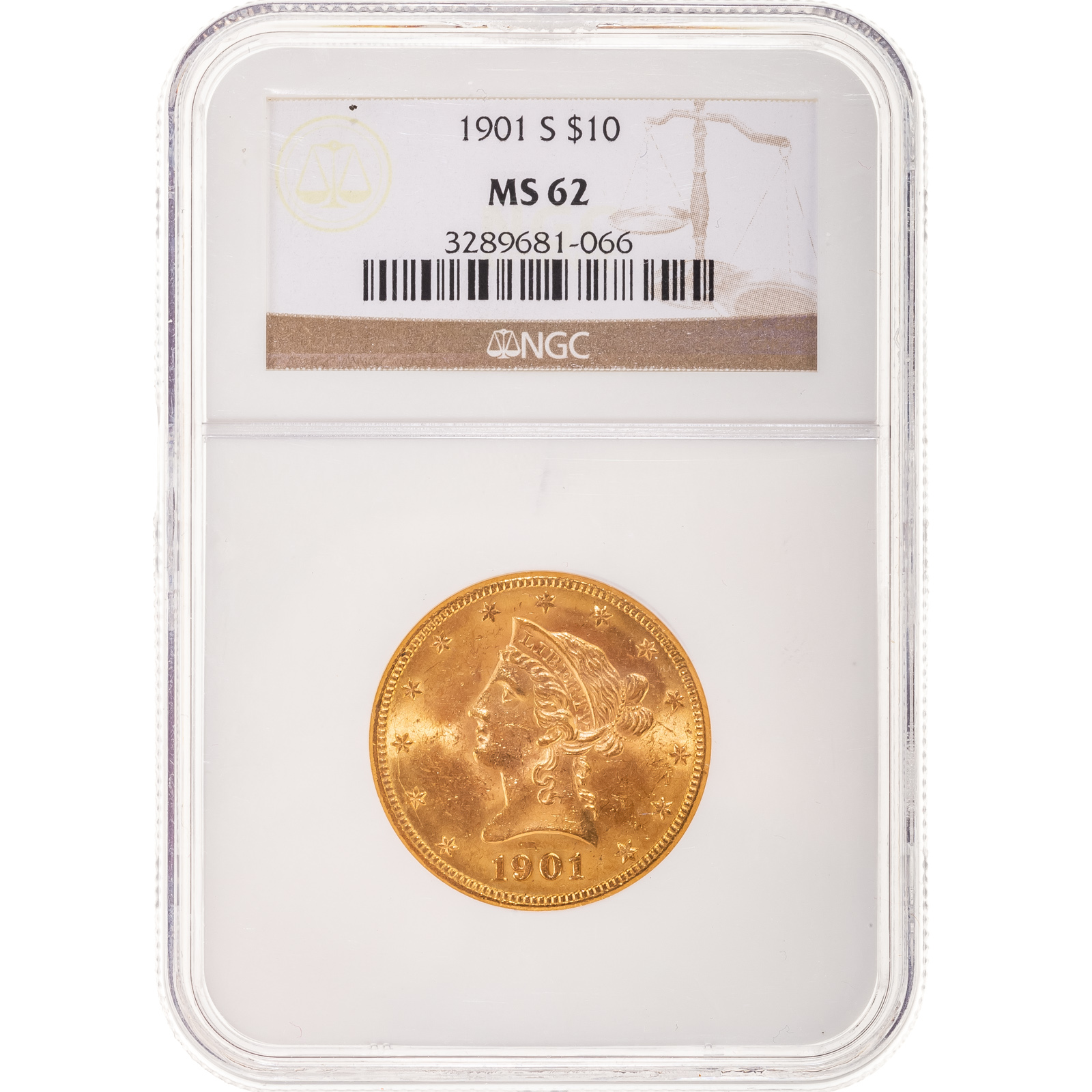 1901-S $10 GOLD LIBERTY EAGLE A few