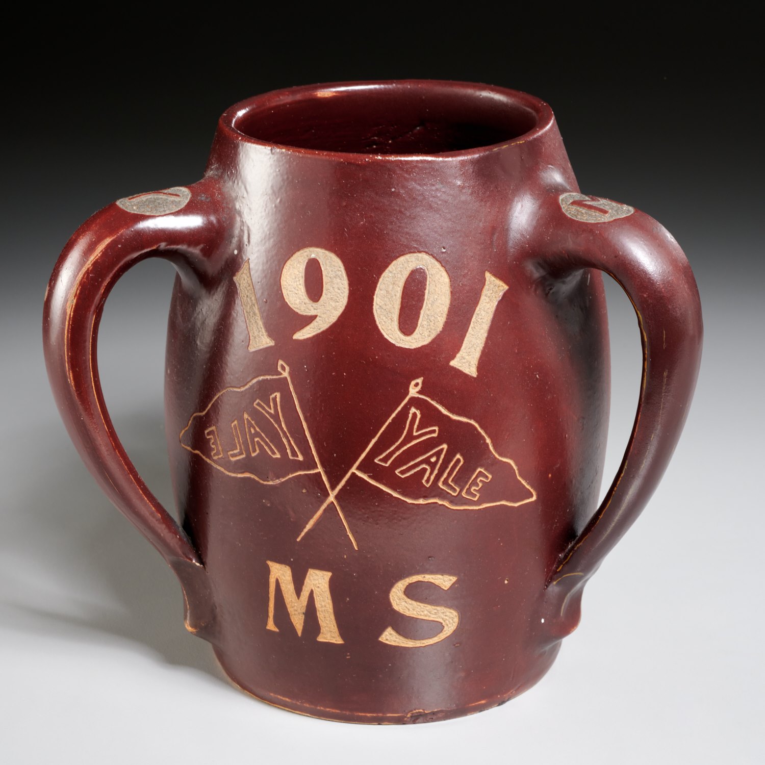 1901 YALE GLAZED STONEWARE LOVING