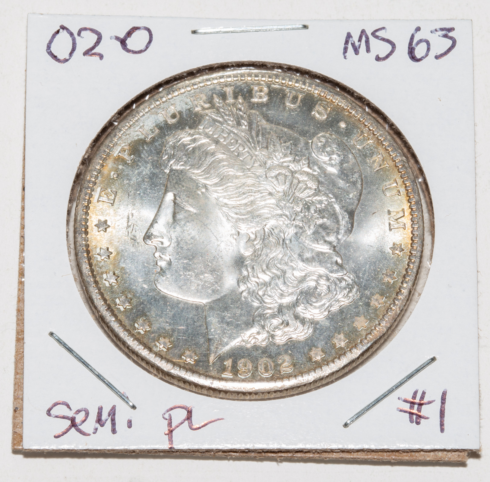 1902-O MORGAN MS-63 SEMI-PL