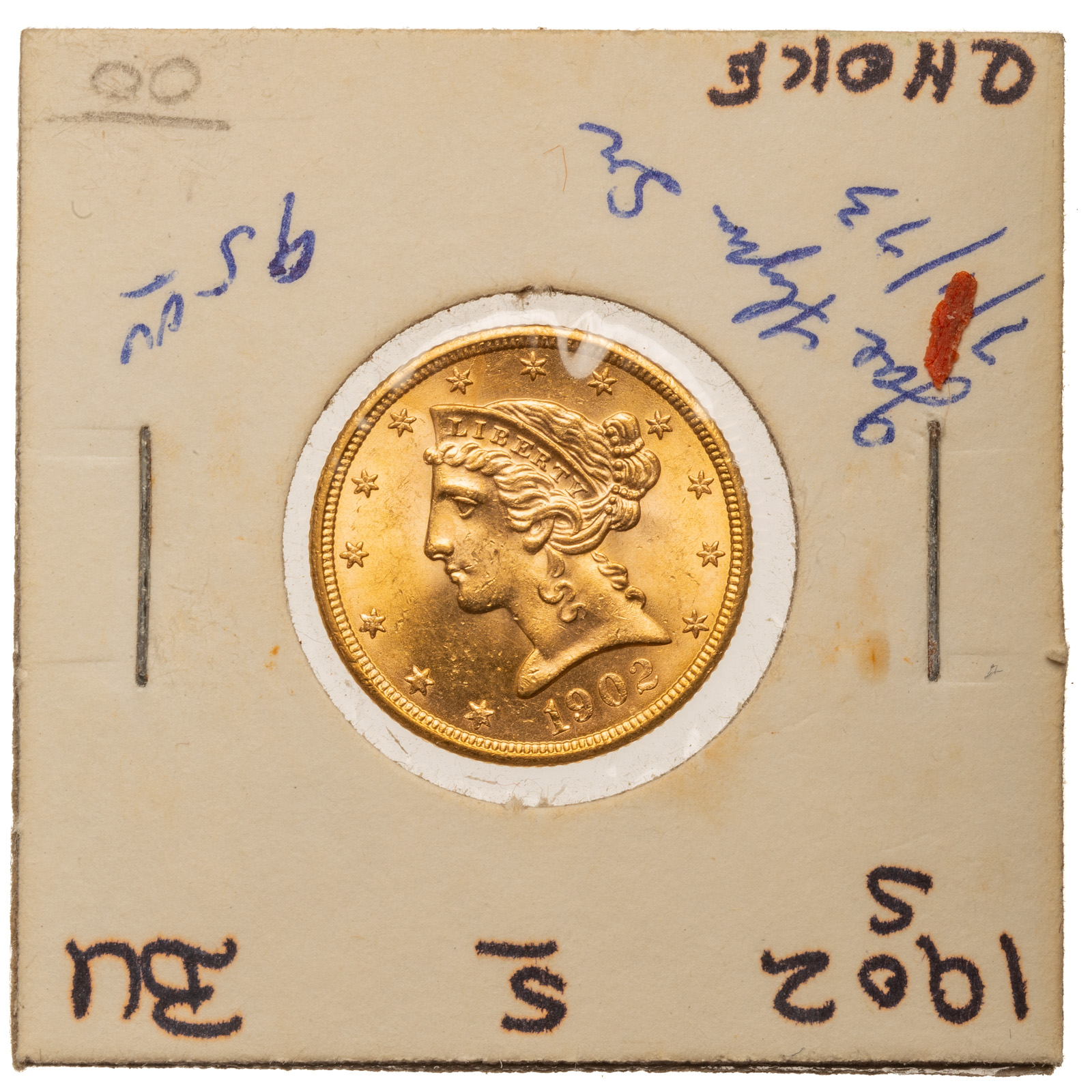 1902-S $5 LIBERTY HALF EAGLE MS63