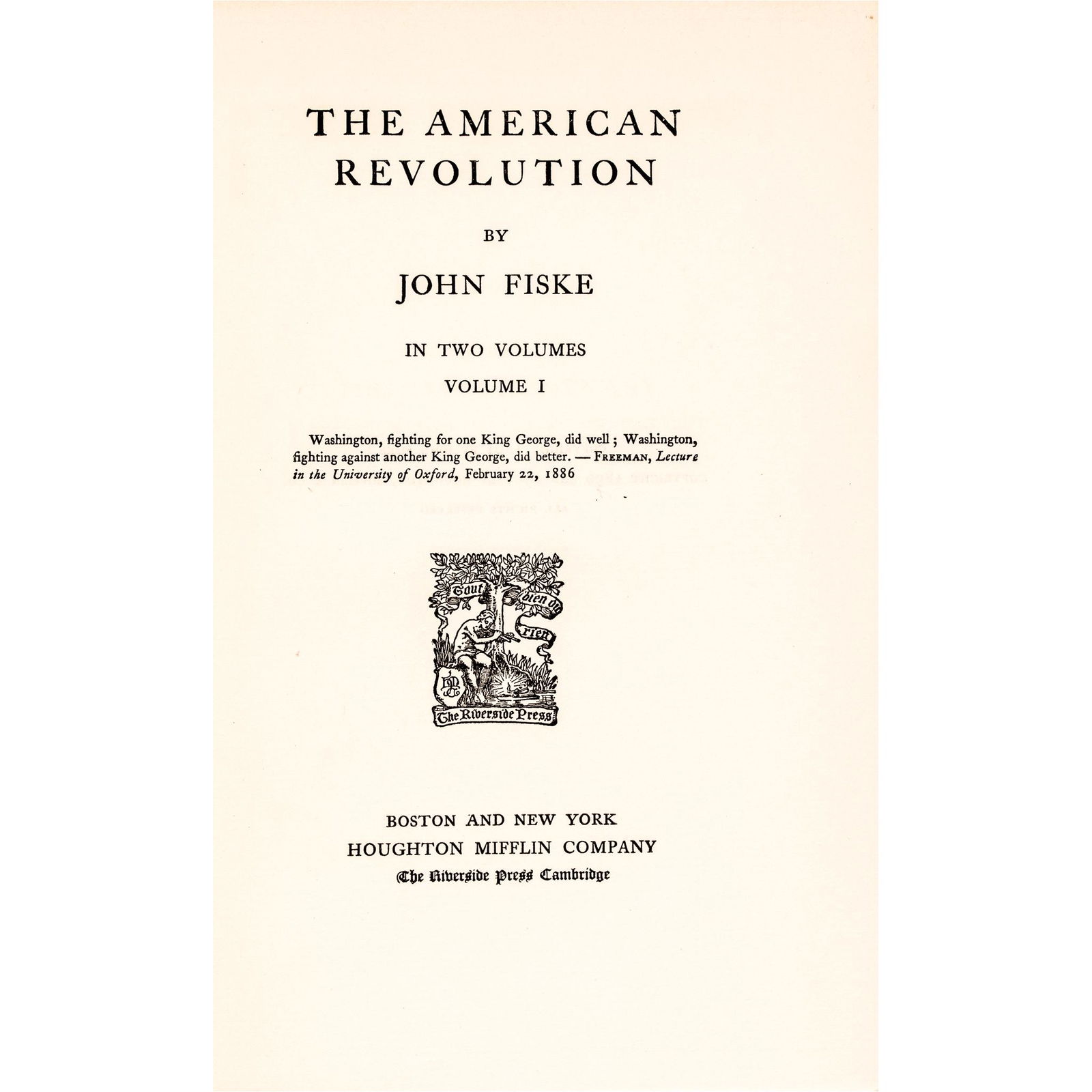 1902 THE AMERICAN REVOLUTION 2-VOL.