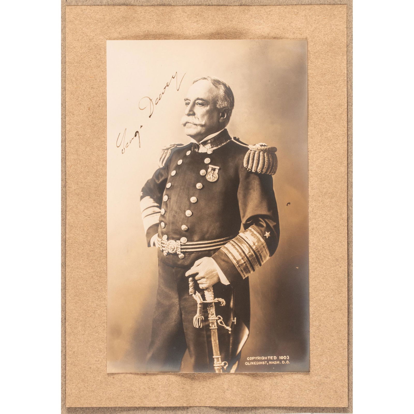 1903 ADMIRAL GEORGE DEWEY SIGNED