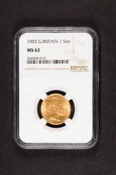 1903 GREAT BRITAIN GOLD SOVERE