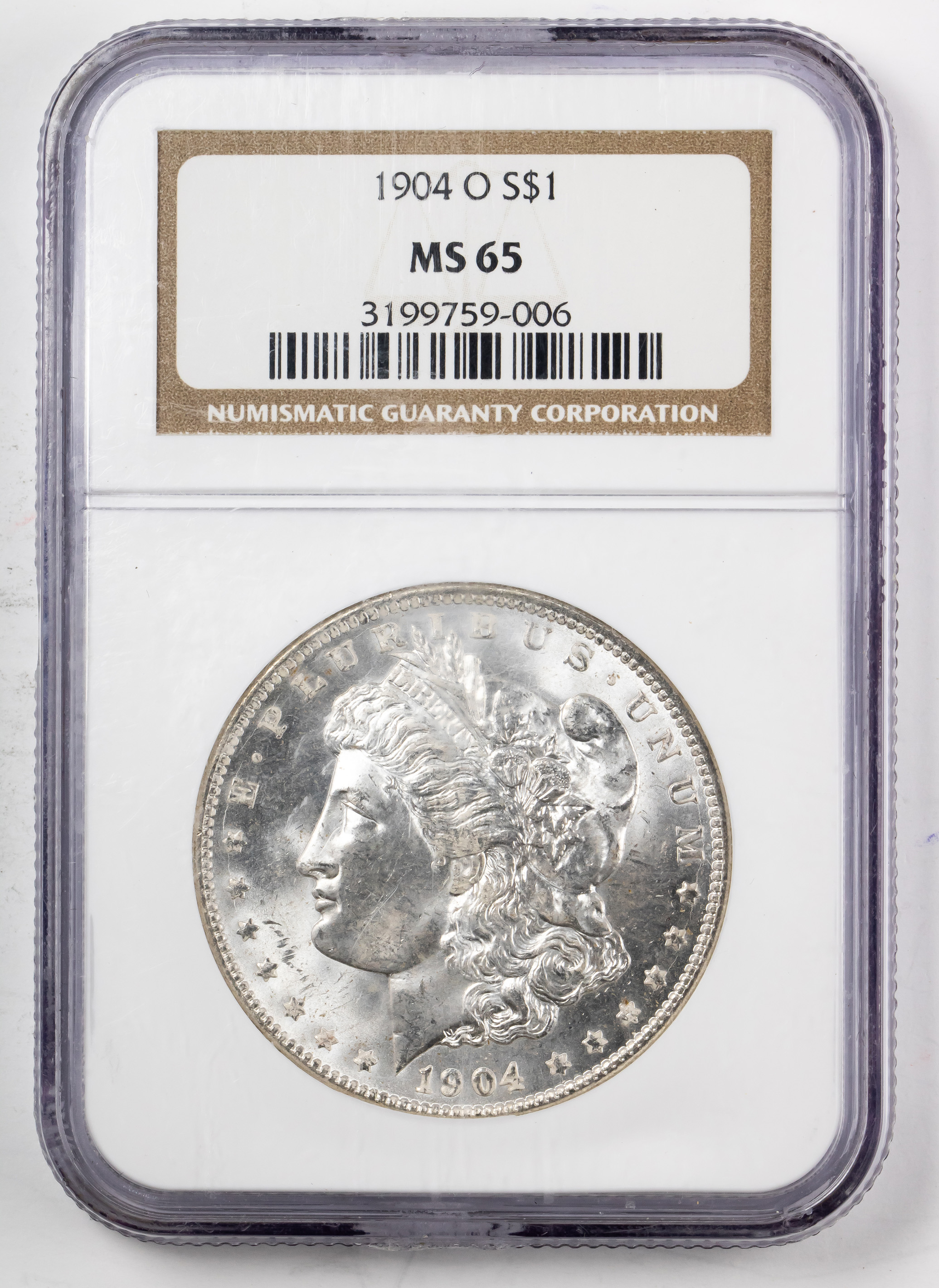 1904-0 MORGAN DOLLAR NGC MS 65