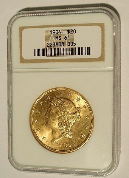 1904 Double Eagle twenty-dollar
