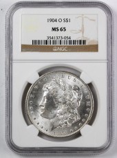 1904-O MORGAN DOLLAR NGC MS 65