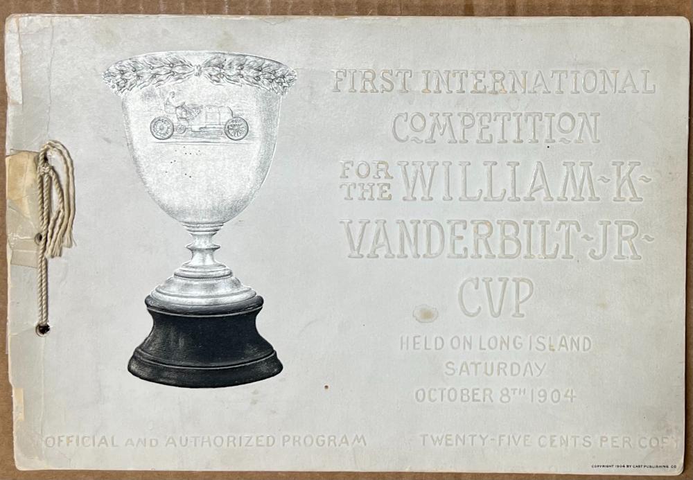 1904 OFFICIAL VANDERBILT CUP RACE