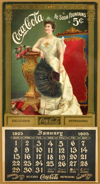 1905 Coca-Cola Calendar.  Nicely