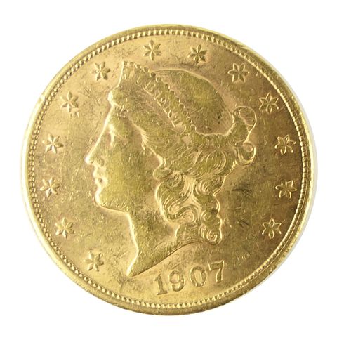 1907 S $20 LIBERTY GOLD PIECE