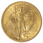 1908 $20 GOLD 'DOUBLE EAGLE' S