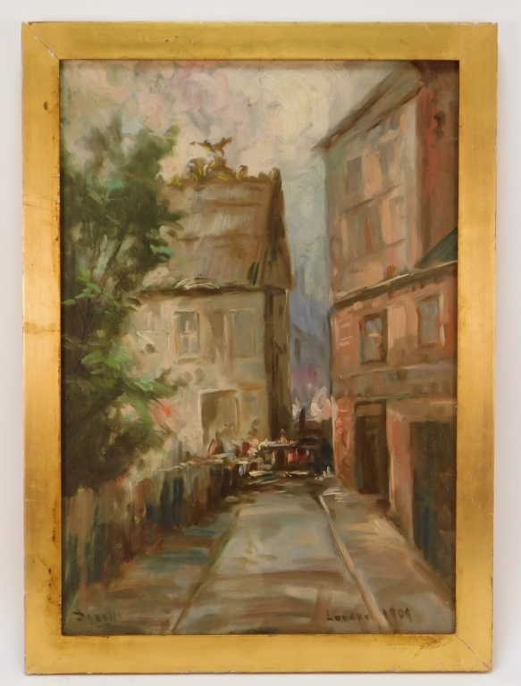 1909 IMPRESSIONIST LONDON STREET