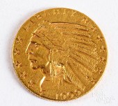 1909 INDIAN HEAD FIVE DOLLAR G