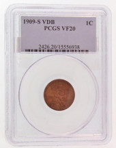 1909-S VDB LINCOLN CENT PCGS V