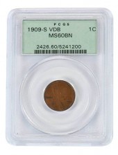1909-S VDB LINCOLN CENT PCGS M