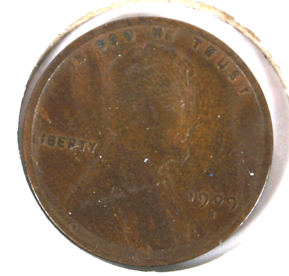 1909-S VDB Lincoln Head Penny Key