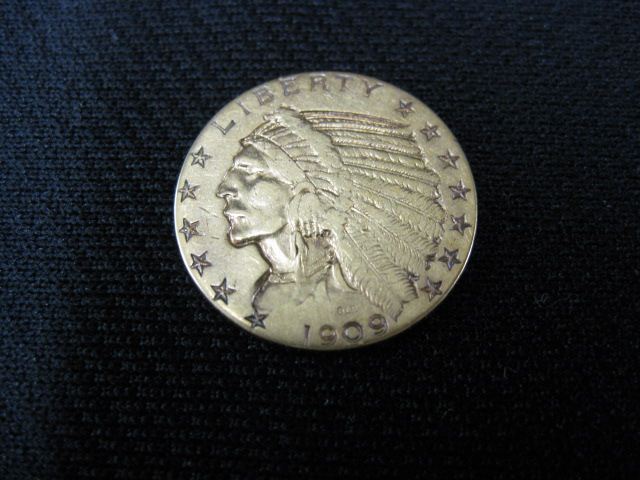 1909 U.S. $5.00 Indian Head Gold
