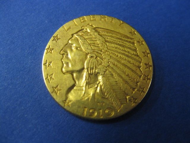 1910 U.S. $5.00 Indian Head Gold