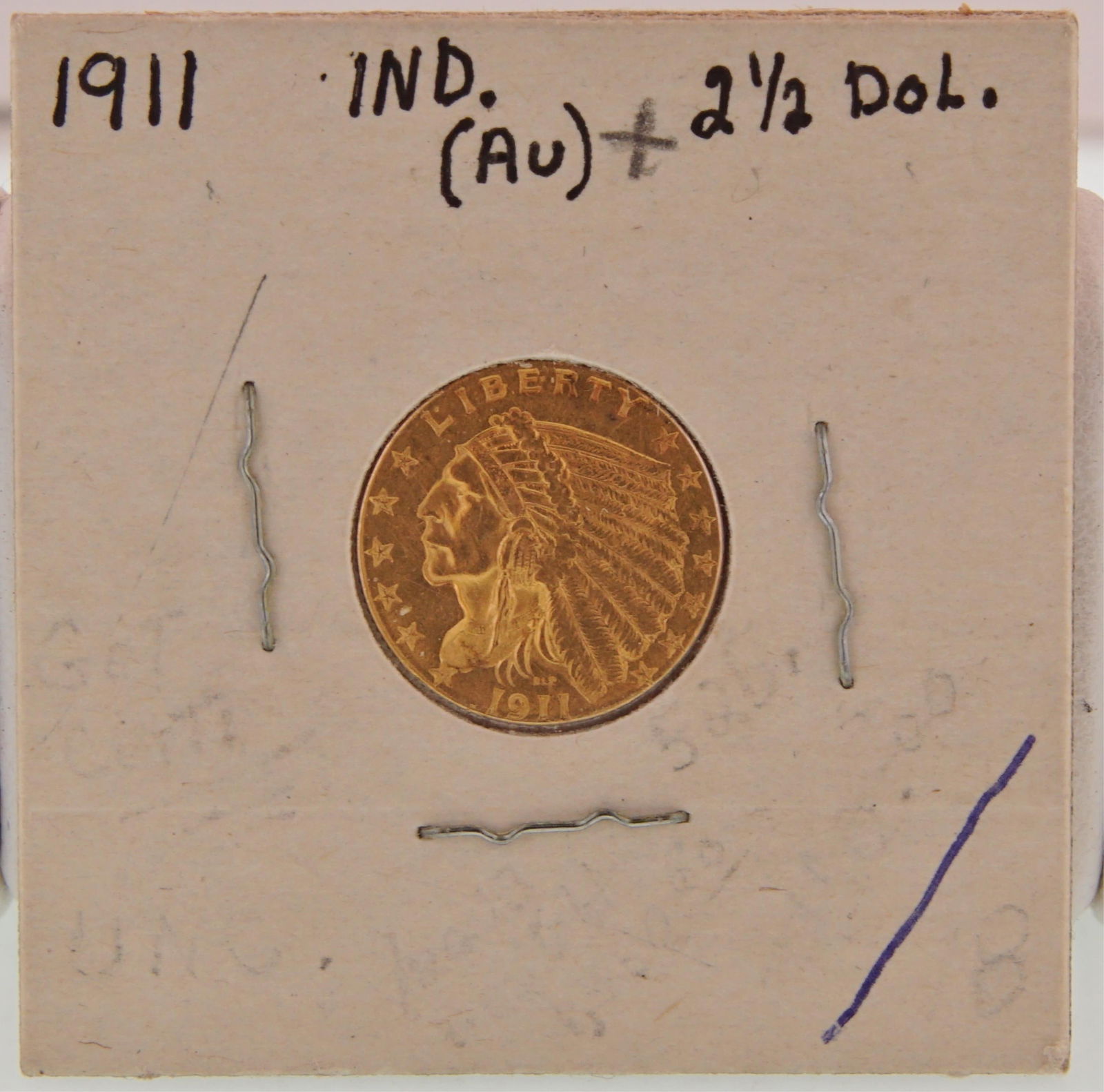 1911 $2.5 INDIAN HEAD QUARTER EAGLE