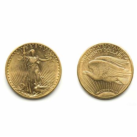 1911 D $20 St. Gaudens 	 