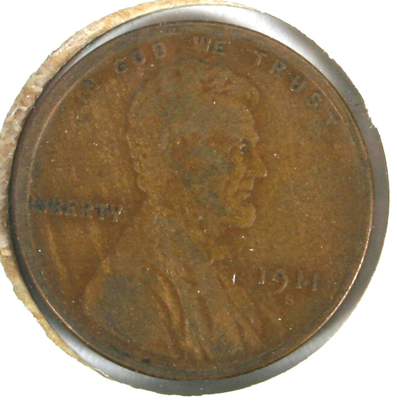 1911-S Lincoln Head Penny