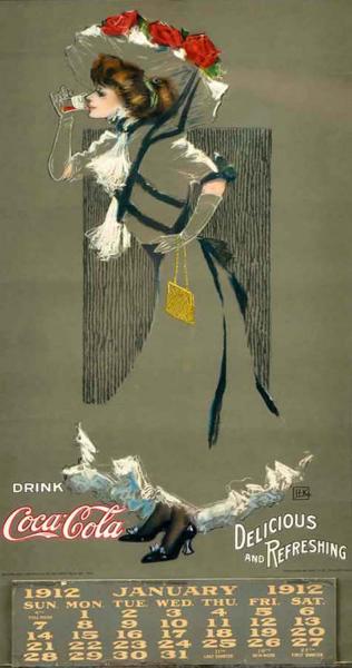 1912 Coca-Cola Calendar.  Nicely