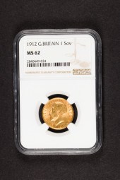1912 GREAT BRITAIN GOLD SOVERE
