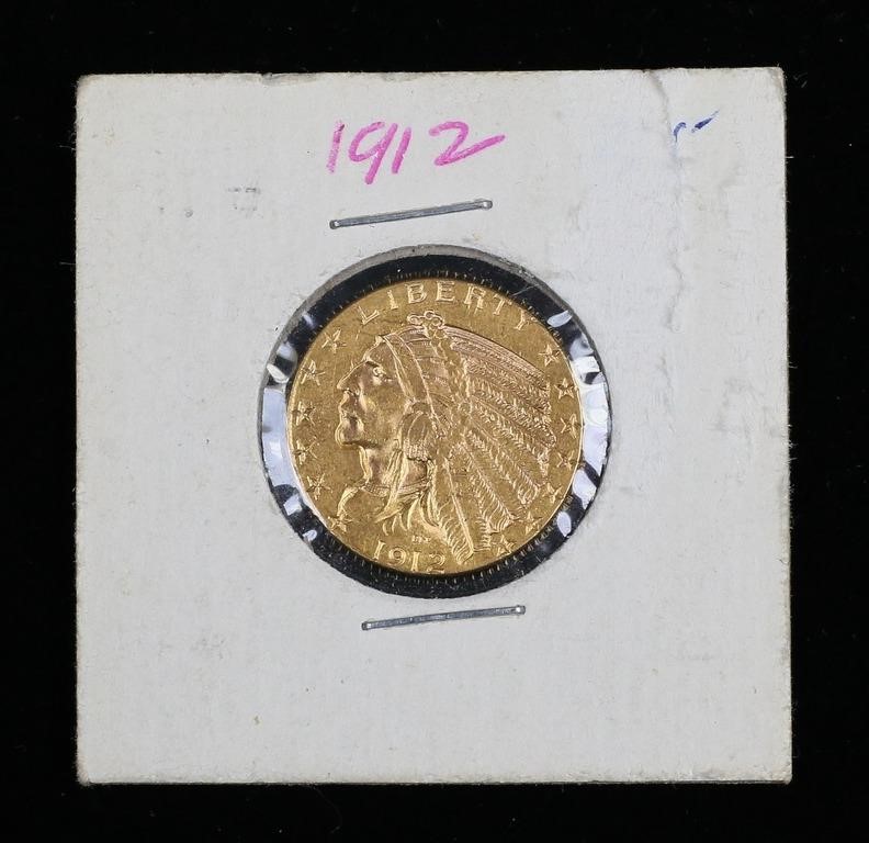 1912 INDIAN 5 DOLLAR GOLD