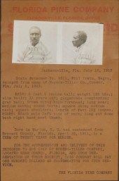 1913 FLORIDA WANTED POSTER, ES